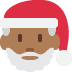 🎅🏾 Santa Claus: medium-dark skin tone display on Twitter